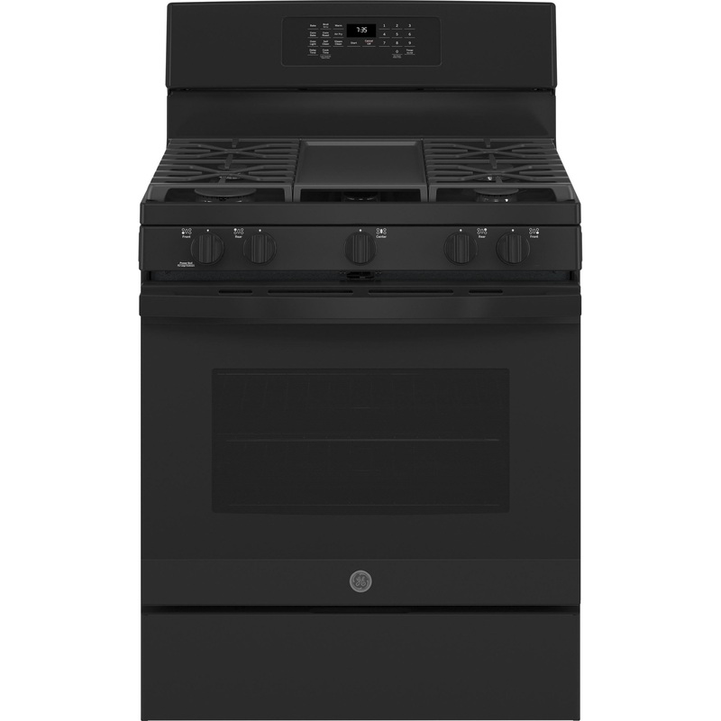 JGB735DPBB GE 30″ Free-Standing Gas Convection Range with No Preheat Air Fry