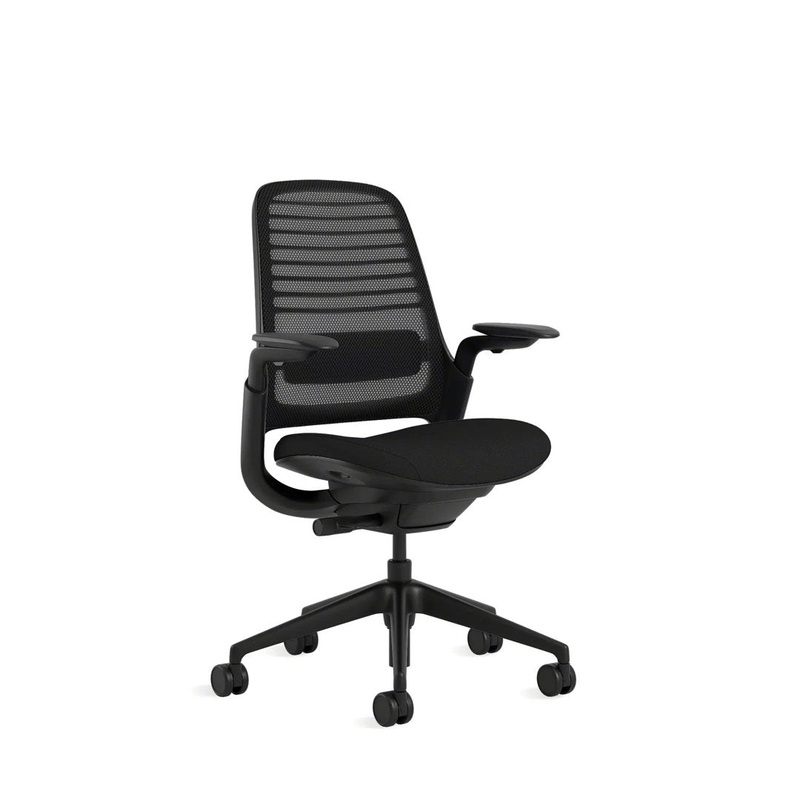 Steelcase Series 1 Task Chair Steelcase Upholstery Color: Onyx/Licorice, Frame Color: Black Casters/Glides: Carpet