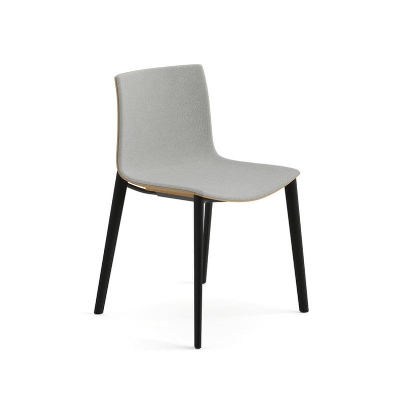 Catifa 46 Wood Four Leg & Shell With Front-Face Upholstery