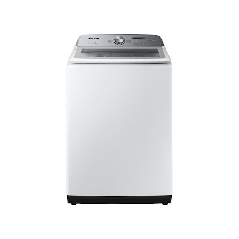 Samsung WA49B5205AW 4.9 cu. ft. Capacity Top Load Washer with ActiveWave Agitator and Active WaterJet in White