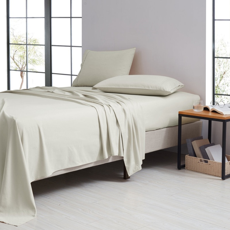 Bamboo 1800 Thread Count 4 Piece Luxury Solid Sheet Set Bamboo Comfort Color: Taupe Size: Twin