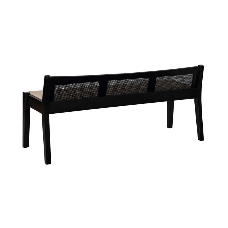 Donner Cane Back Cushioned Bench Joss & Main