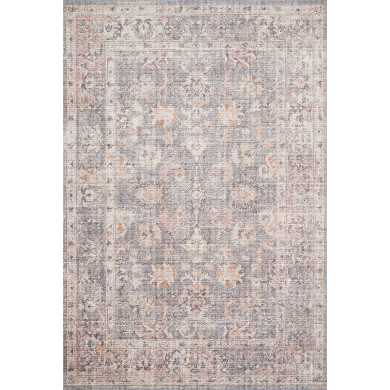 Gelo Oriental Gray/Peach Area Rug Bungalow Rose Rug Size: Rectangle 5′ x 7’6″
