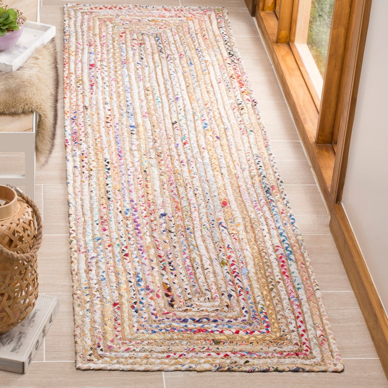 Herzig Hand-Woven Flatweave Cotton Multicolor Area Rug Langley Street Rug Size: Runner 2’3″ x 20′