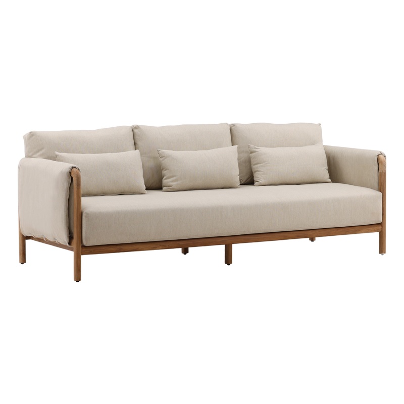 Nature’s Retreat Outdoor Lounge Set in Warm Beige