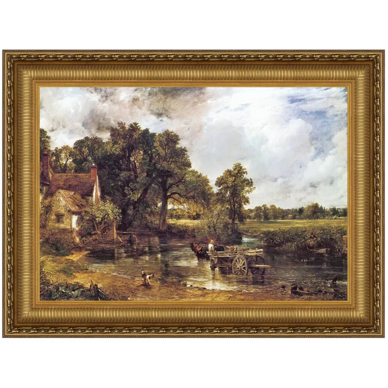The Hay Wain 1821 Framed On Canvas 41.25″