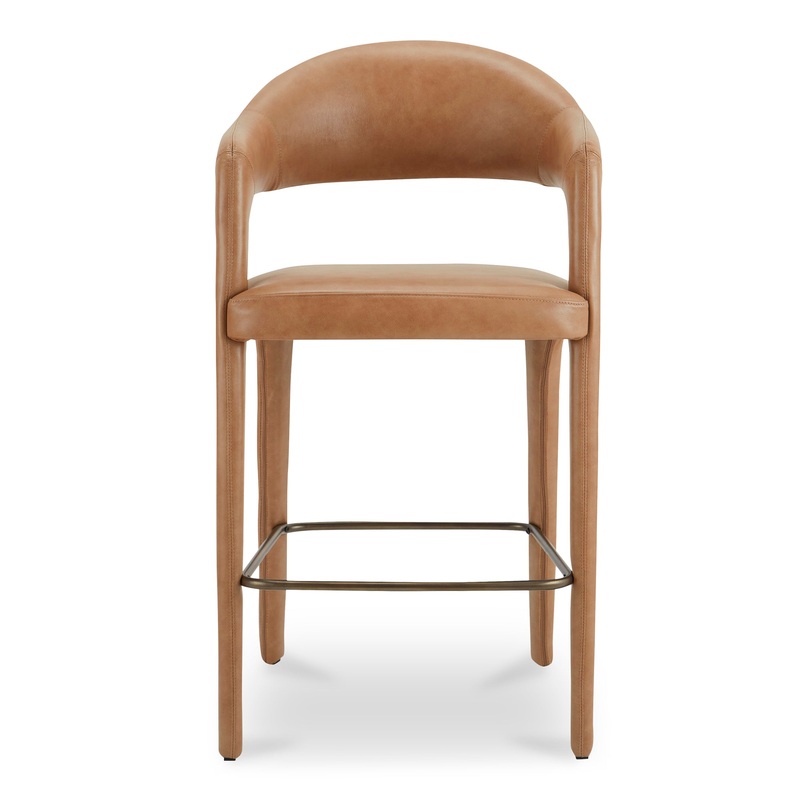 Elegant Open-Back Swivel Bar Stool