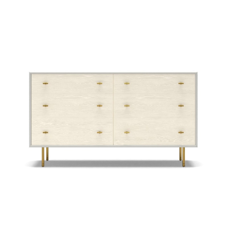 Modernist Wood and Lacquer Drawer Dresser Winter Wood