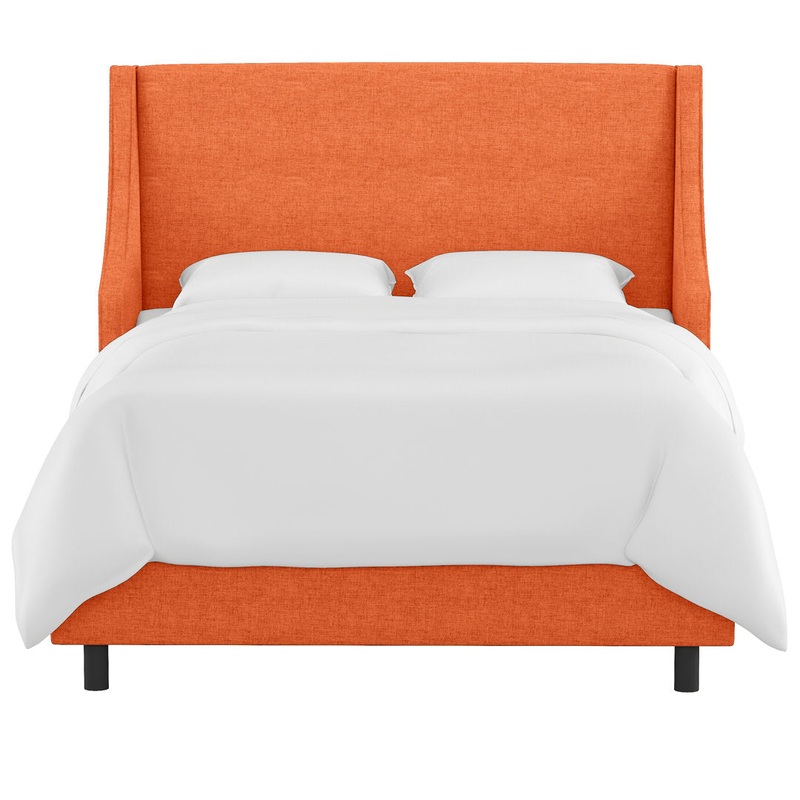 Bernadine Upholstered Low Profile Standard Bed Mercury Row Color: Zuma Atomic Textured Linen Size: Twin