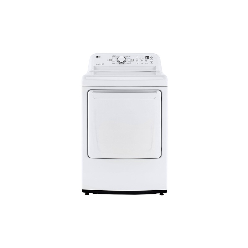 Lg DLG7001W 7.3 Cu. Ft. Ultra Large Capacity Top Load Gas Dryer With Sensor Dry Technology