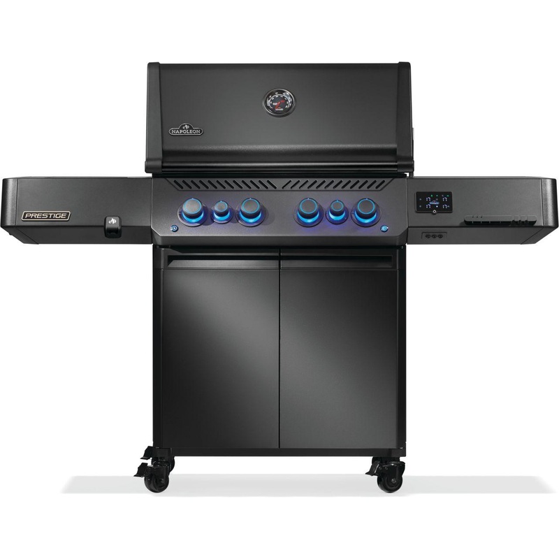 Napoleon Bbq P500VXRSIBNKPHM Phantom Prestige 500 Connected Rsib With Infrared Side And Rear Burner , Natural Gas, Matte/Matt Black
