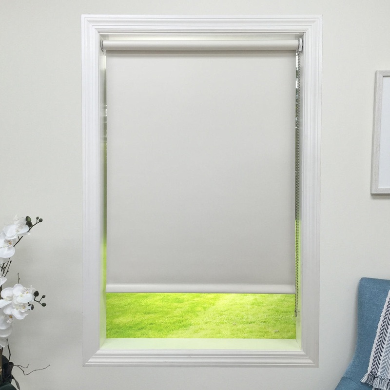 Oyster Blackout Roller Shade Harbor Shades Length: 36″, Width: 34″