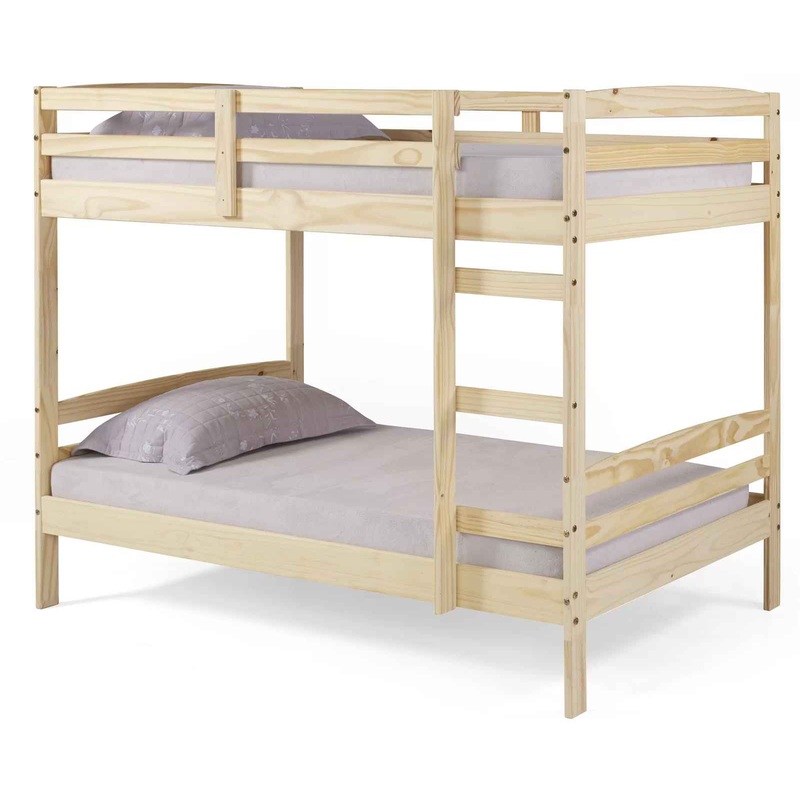 Plumerville Solid Wood Standard Bunk Bed-Twin
