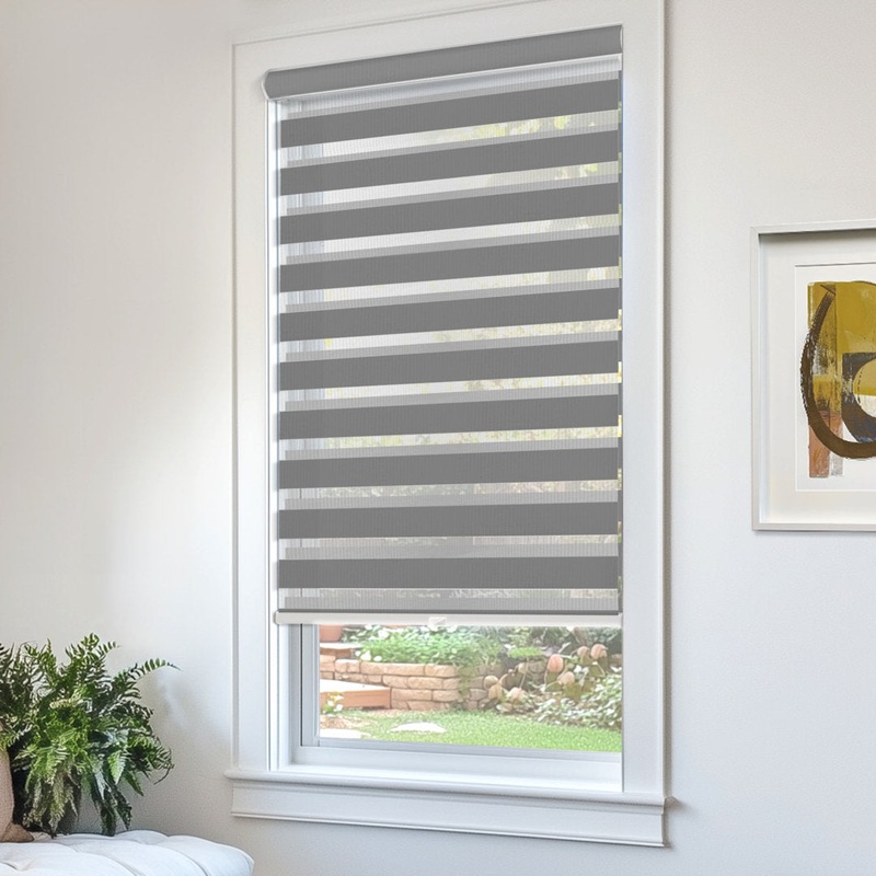 Premium Room Darkening Roller Shade Latitude Run Length & Width: 49″W x 72″L, Finish: Basic Slate