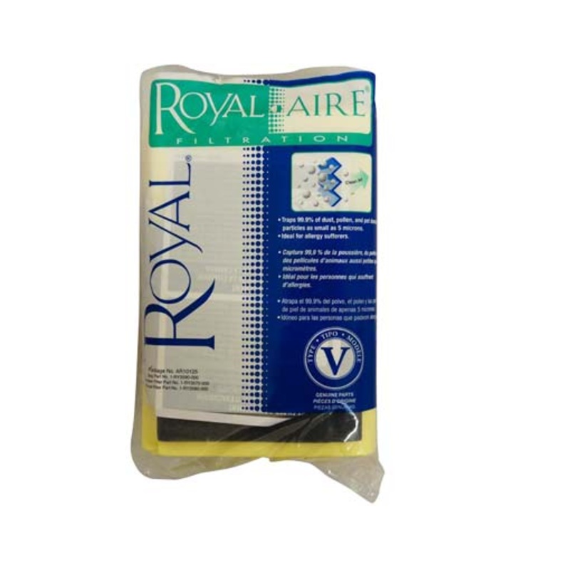 Royal-Aire Genuine V Bags 7 Pack with Filters