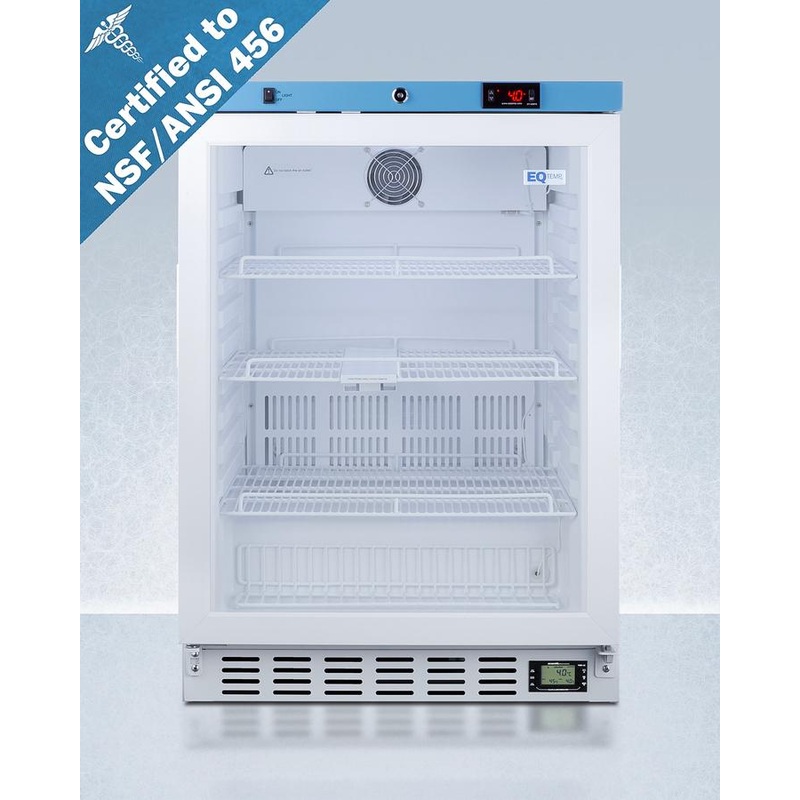 Summit ACR52GNSF456 24″ Wide Built-in Medical Refrigerator, Certified To Nsf/ansi 456 Vaccine Storage Standard
