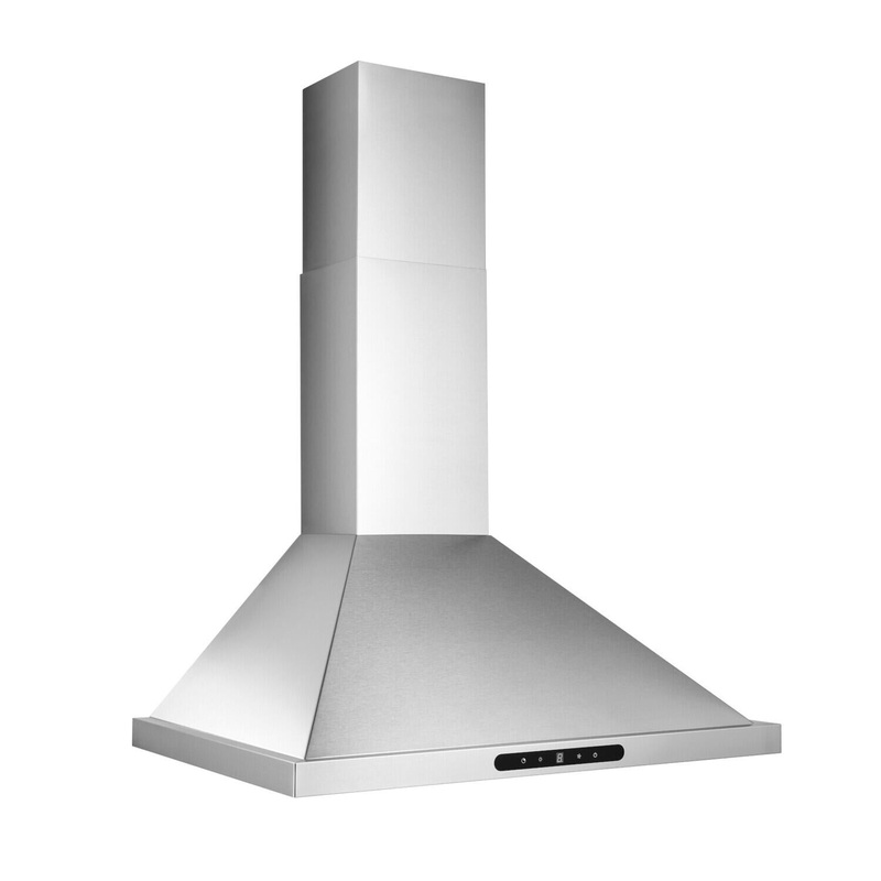 Broan EWP1306SS 30″ Stainless 640 Max Blower Cfm Pyramidal Chimney Range Hood