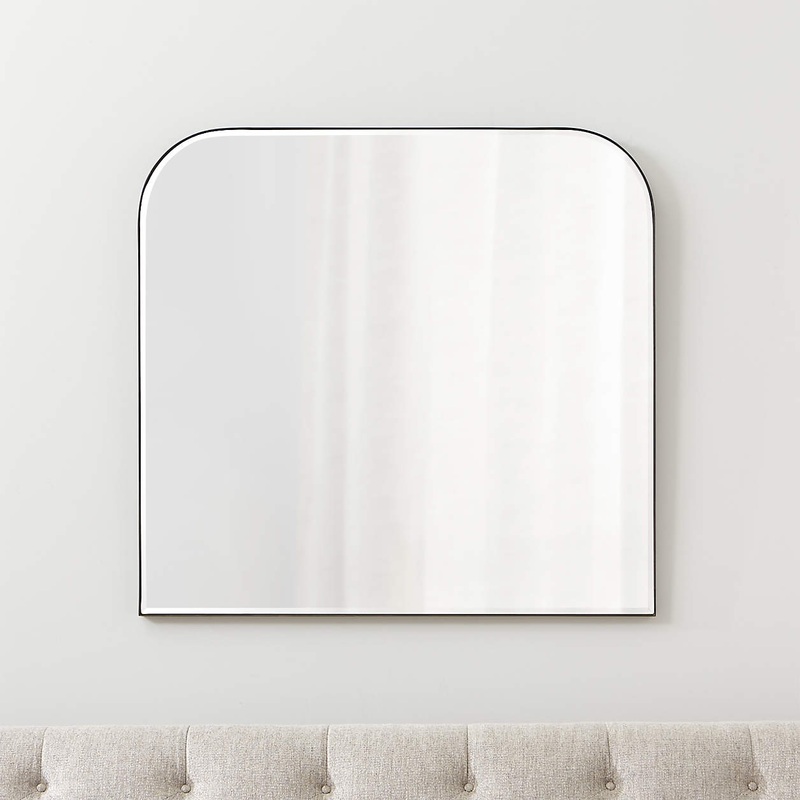 Edge Black Arch Wall Mirror