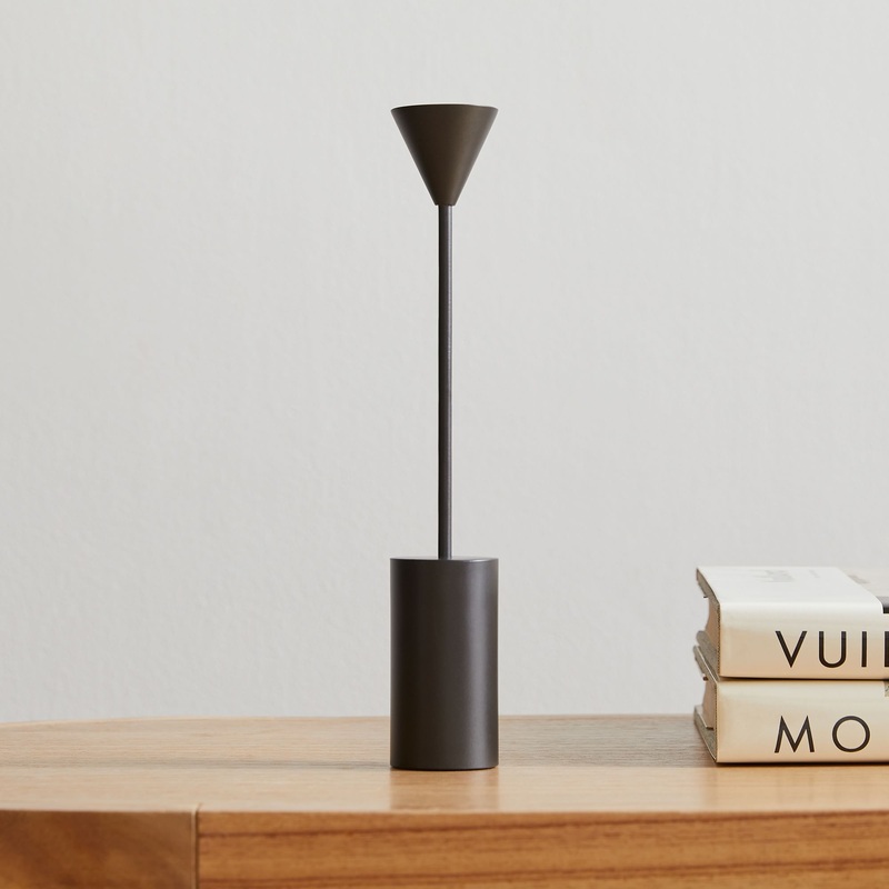 Hammond Antique Bronze Taper Holder Large