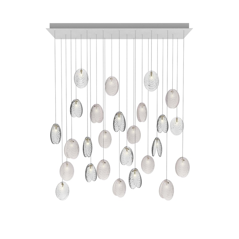 Mussels Rectangle LED Chandelier