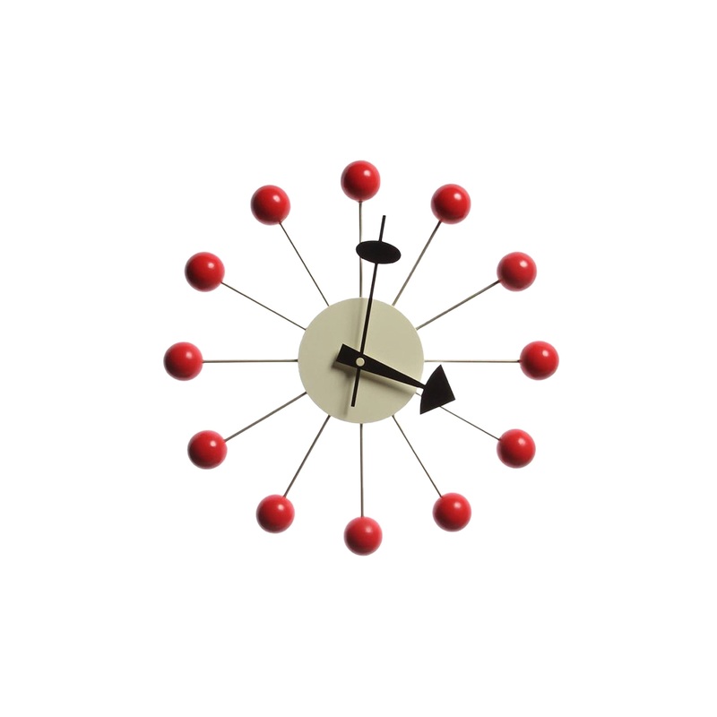 Nelson Ball Clock – Red