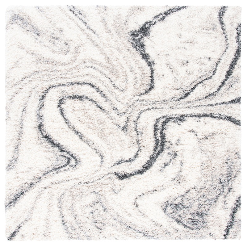 Speight Abstract Ivory/Gray Area Rug Willa Arlo Interiors Rug Size: Square 3′