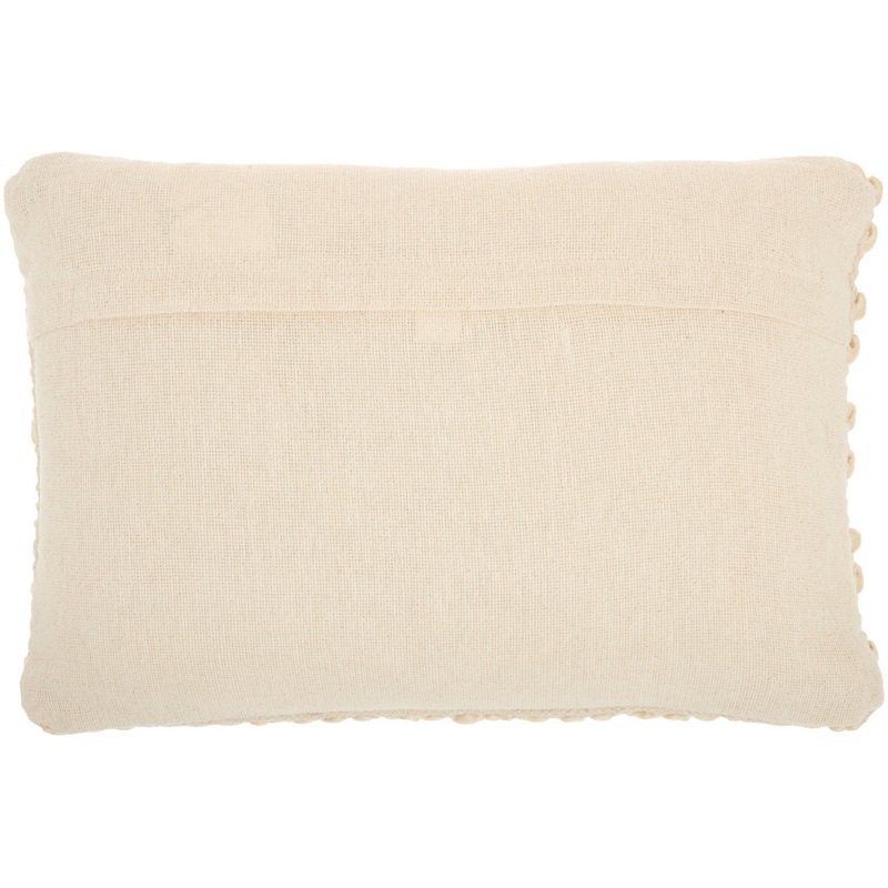 Striped Throw Pillow With Texture Mina Victory Color: Beige Size: 20″H x 14″W Shape: Rectangular
