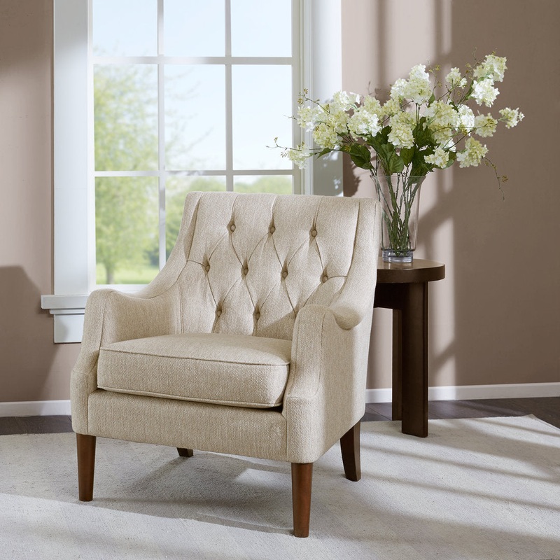 Anatonia 29.25″ Wide Tufted Wingback Chair Birch Lane Fabric: Beige