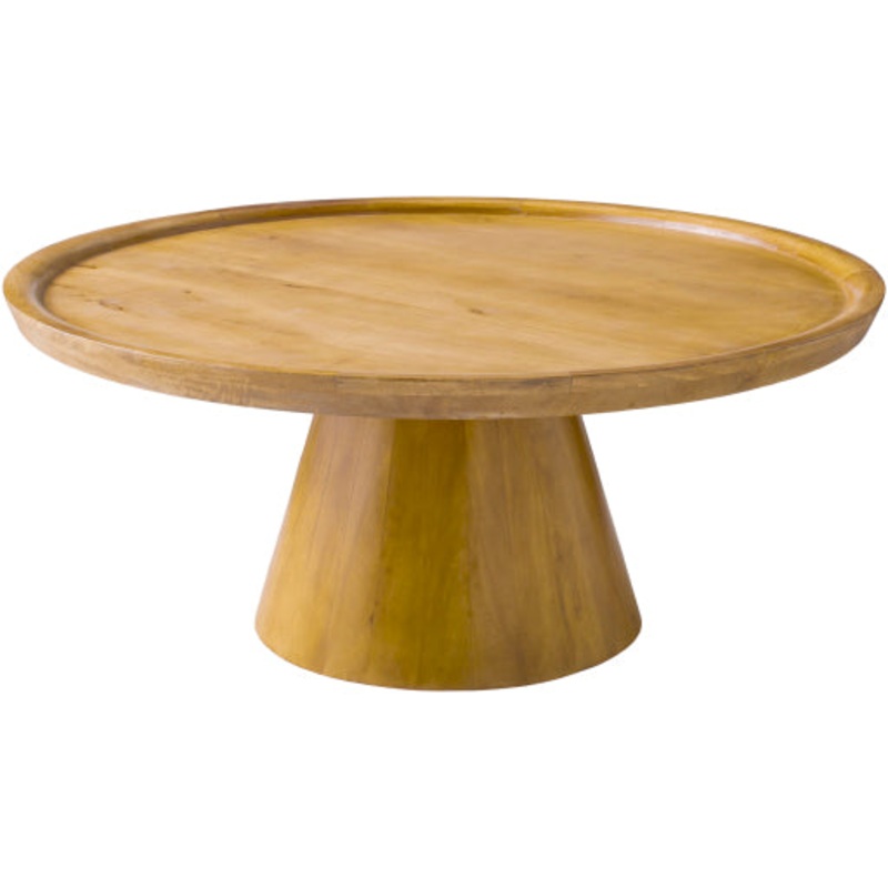 Elegance in Every Corner – Amira 17x40x40 Inch Mango Wood Coffee Table