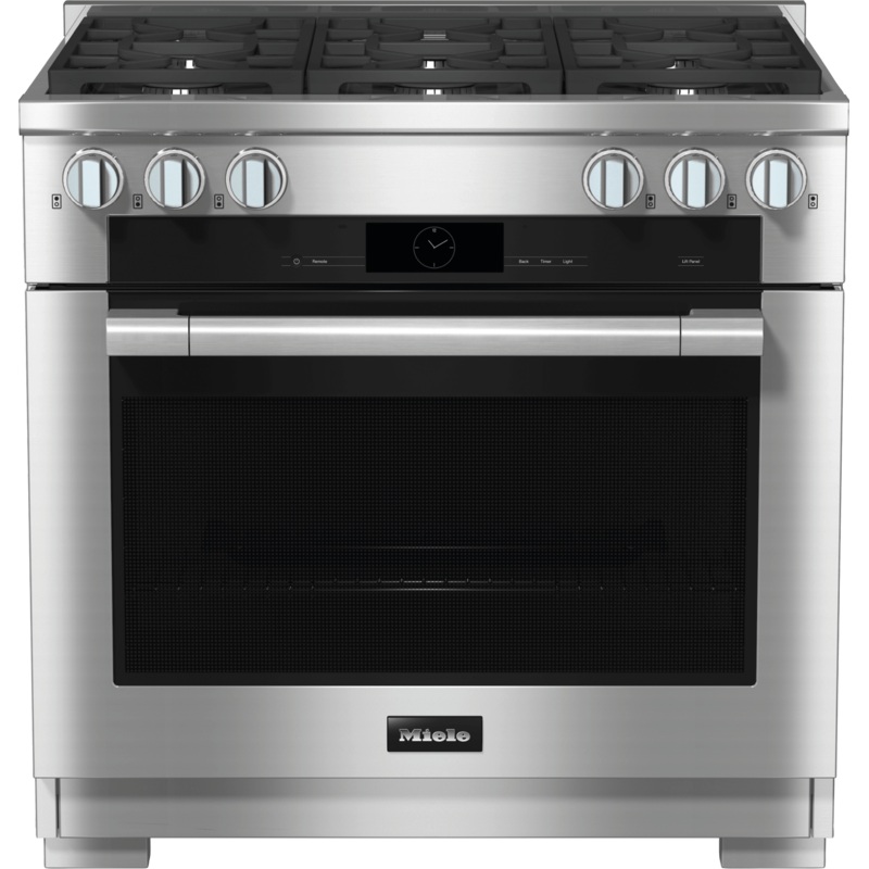 Miele HR19343LPDFCLEANTOUCHSTEEL Hr 1934-3 Lp Df – 36 Inch Range Dual Fuel Model With M Touch.