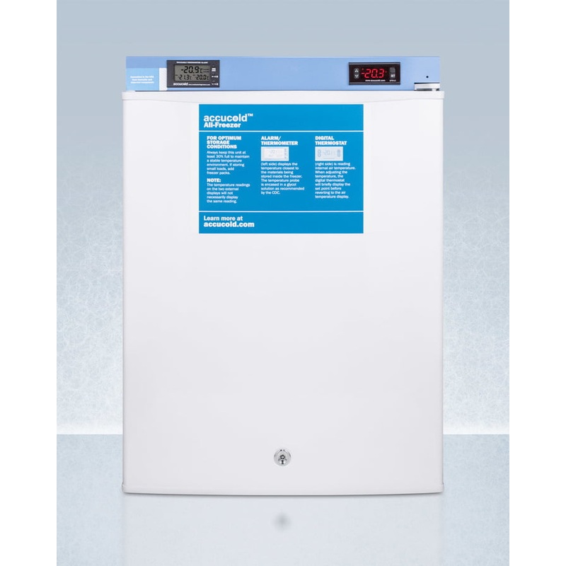 Summit FS30L7MED2 Compact Medical/Scientific All-Freezer With Digital Thermostat, Nist Calibrated Thermometer/Alarm, And Front Lock