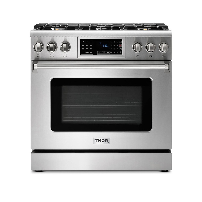 Thor Kitchen TRG3601LP 36 Inch Tilt Panel Professional Gas Range – Trg3601 / Trg3601Lp – Liquid Propane
