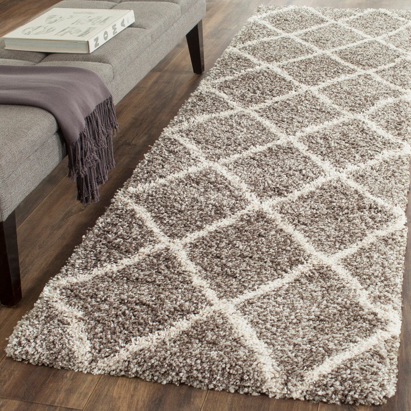 Darrol Performance Geometric Rug House of Hampton Rug Size: Runner 2’3″ x 14′ Pile Height: Ultra Plush 2″