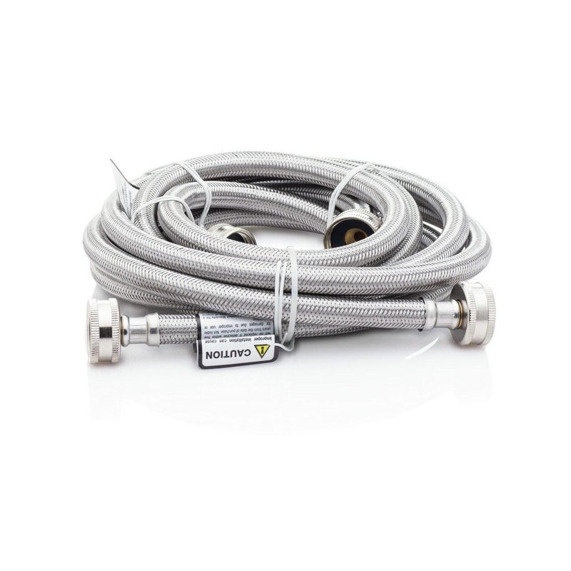 Frigidaire 5304490736 Braided Stainless Steel 6′ Washer Fill Hoses