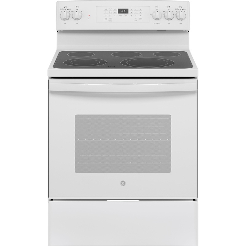 GE 30″ Free-Standing Electric Convection Range with No Preheat Air Fry