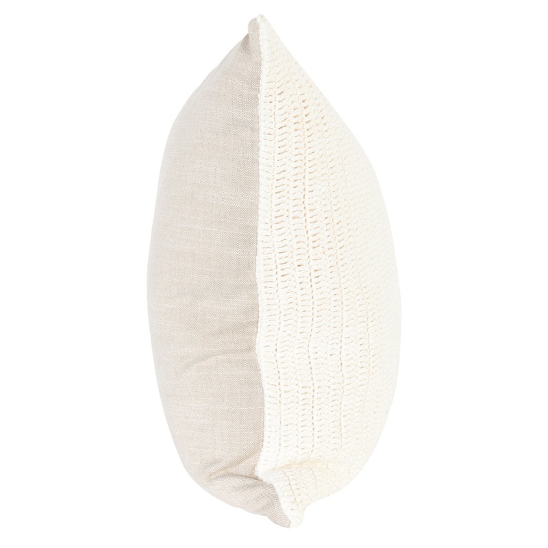 Rowan Square Cotton Pillow Cover & Insert Birch Lane Color: Ivory
