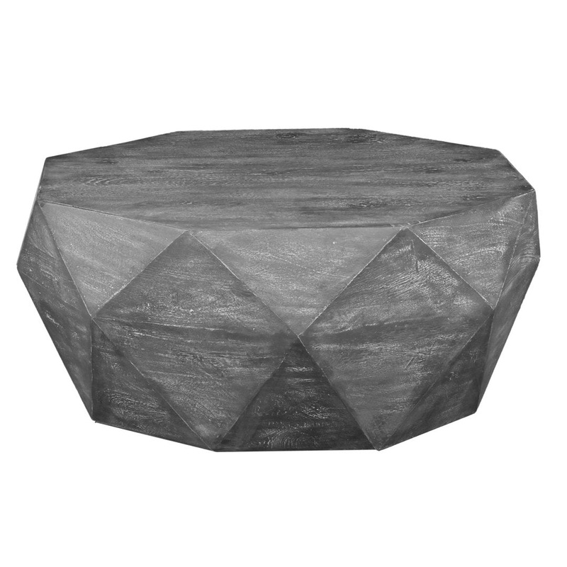 Abdia Solid Wood Solid Coffee Table Union Rustic Color: Gray