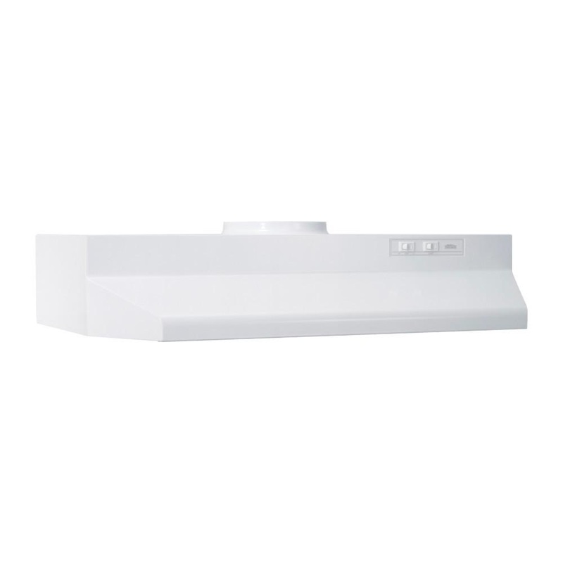 Broan 30-Inch Under-Cabinet Range Hood, White