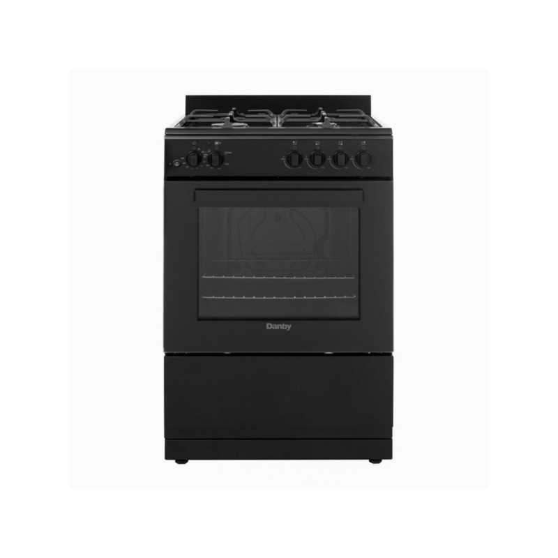 DR24V1BGLP Danby 24″ Wide Gas Range in Black
