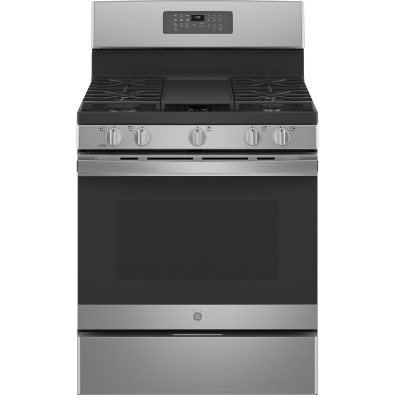 GE 30″ Free-Standing Gas Fingerprint Resistant Range