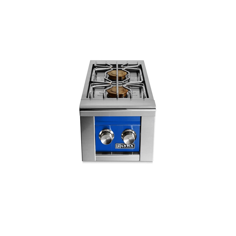 Lynx LSB22PBLP Built-In Double Side Burners – Pacific Blue