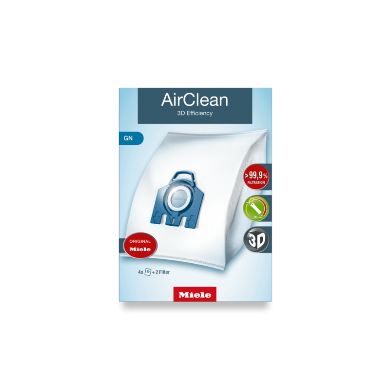 Miele GNAIRCLEAN3D Airclean 3D Efficiency Gn Dustbags – Ensures That Dust Picked Up Stays Inside The Machine.