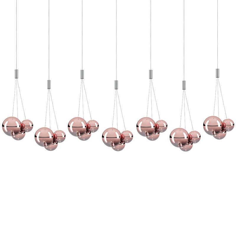 Random 7-Light Linear Pendant Light