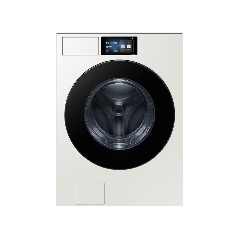 Samsung WF90F53ADY 5.3 cu. ft. Bespoke AI Ultra Capacity Front Load Washer with AI Home and AI OptiWash+ in Ivory