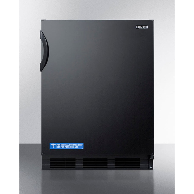 Summit CT66BK Freestanding Refrigerator-Freezer For General Purpose Use, With Dual Evaporator Cooling, Cycle Defrost, And Black Exterior