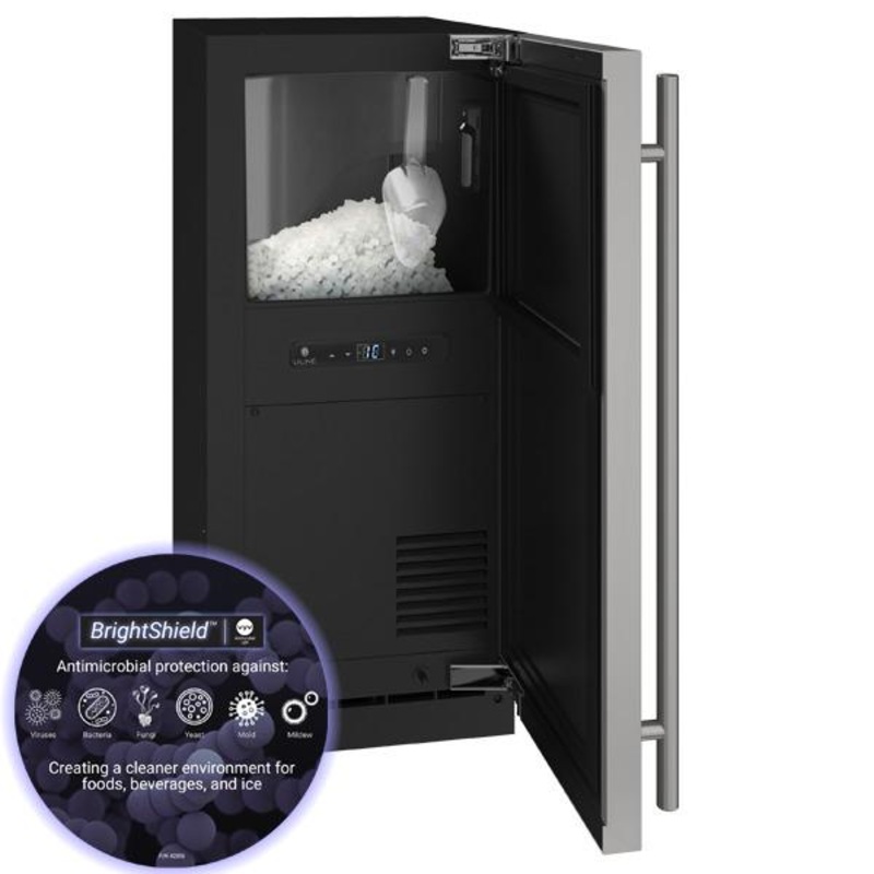 U-Line UHNP315SS81A Hnb315 / Hnp315 15″ Nugget Ice Machine With Stainless Solid Finish, Yes (115 V/60 Hz Volts /60 Hz Hz)