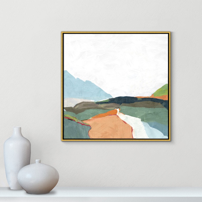 April Morning – Floater Frame Painting on Canvas Joss & Main Size: 31.5″ H x 31.5″ W x 2″ D Format: Gold