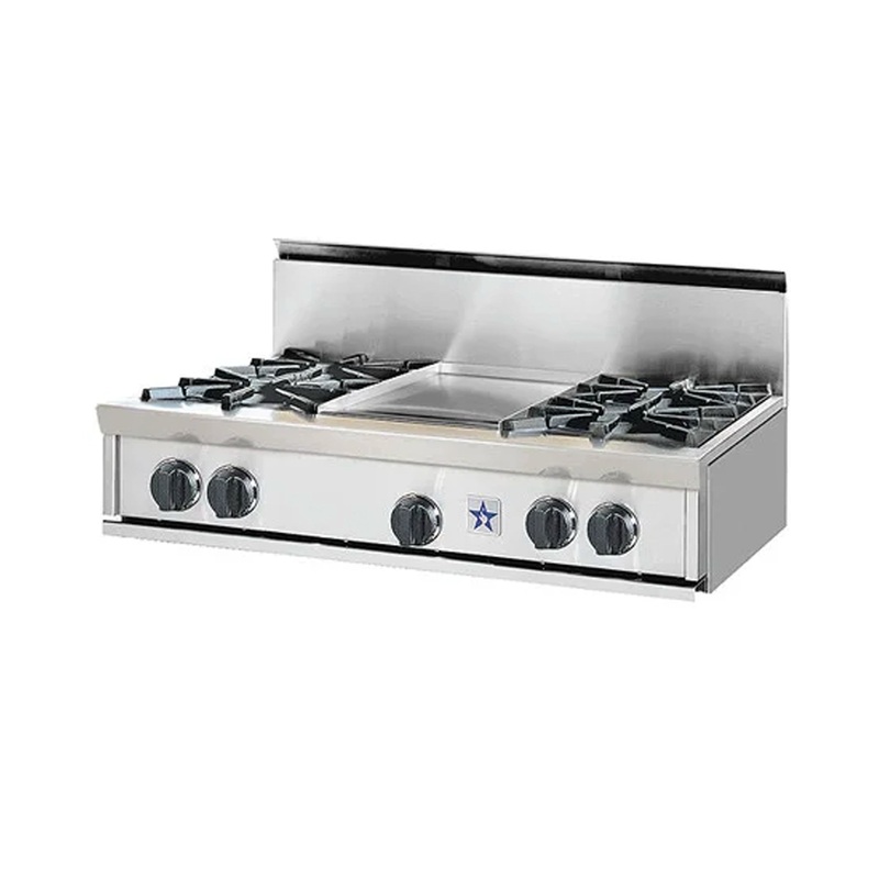BlueStar RGTNB364CBSS 36″ Stainless Steel Pro-Style Liquid Propane Rangetop
