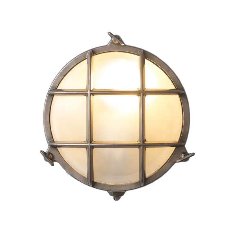 Brass Bulkhead Outdoor Wall Light