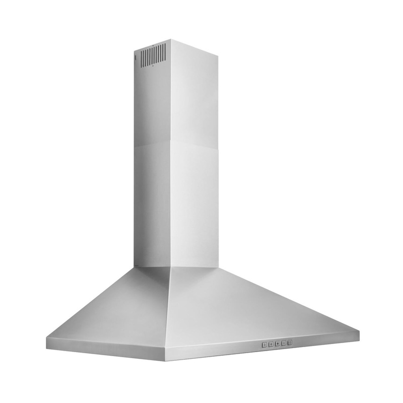 Broan BWP2364SS **DISCONTINUED** Broan 36-Inch Convertible Wall-Mount Pyramidal Chimney Range Hood, 450 MAX CFM, Stainless Steel